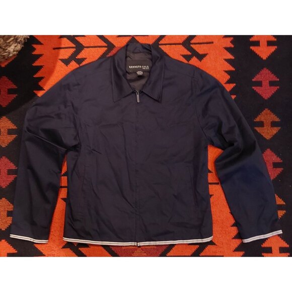 Kenneth Cole Men's Navy Mordern Everyday Waist Length Jacket. Size Medium - Picture 1 of 15